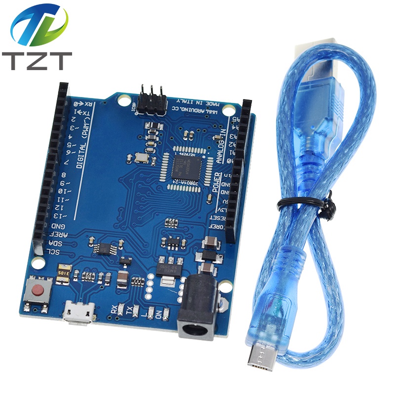 Leonardo R3 Microcontroller Original Atmega32u4 Development Board With USB Cable Compatible For  Arduino DIY Starter Kit