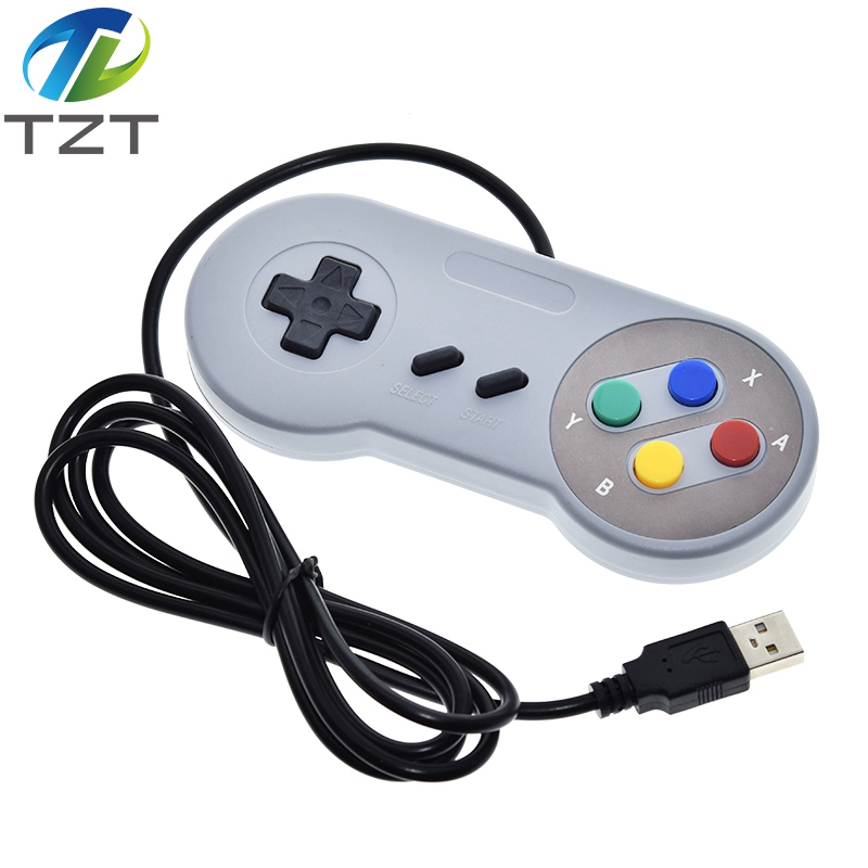 TZT USB Game Controller Gaming Joystick Gamepad Controller for Nintendo SNES Game pad for Windows PC MAC Computer Control Joystick