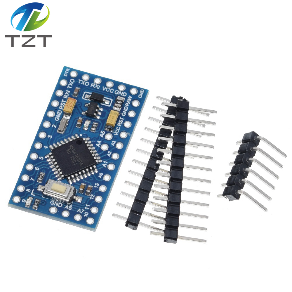 TZT Pro Mini 168 Mini 5V/16M ATMEGA168 ATMEGA168P-AU 5V/16MHz For Arduino