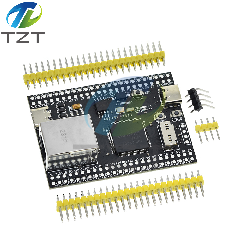 TZT CH32V307VCT6 Development Board RISC-V Core Support RT-Thread Onboard 32-bit RISCV Controllers Support RT-Threads For Arduino