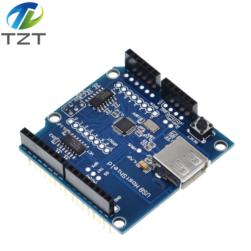 TZT USB Host Shield 2.0 for Arduino UNO MEGA ADK Compatible for Android ADK DIY Electronic Module Board