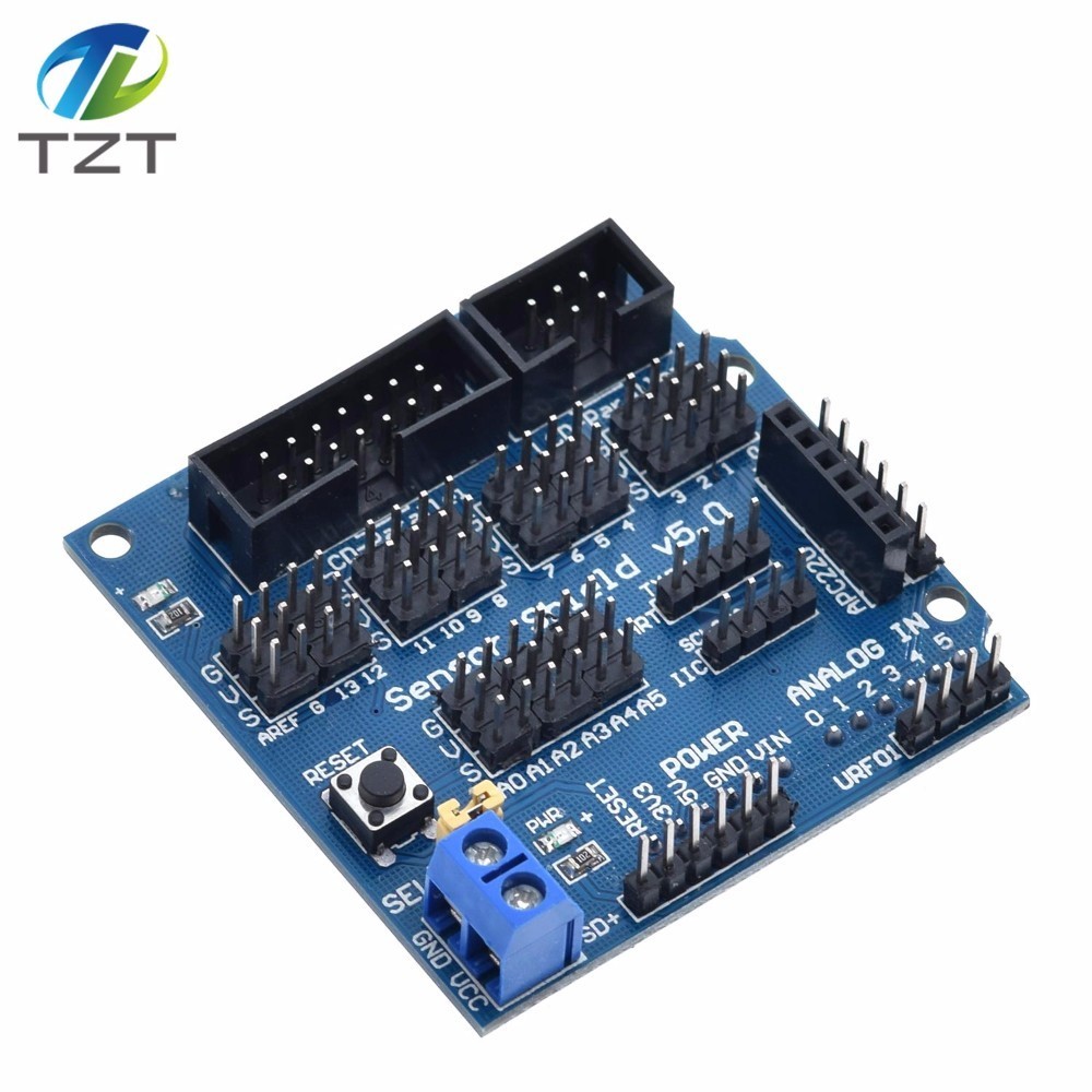 TZT V5.0 Sensor Shield expansion board for arduino electronic building blocks robot accessories Sensor Shield V5 expansion board