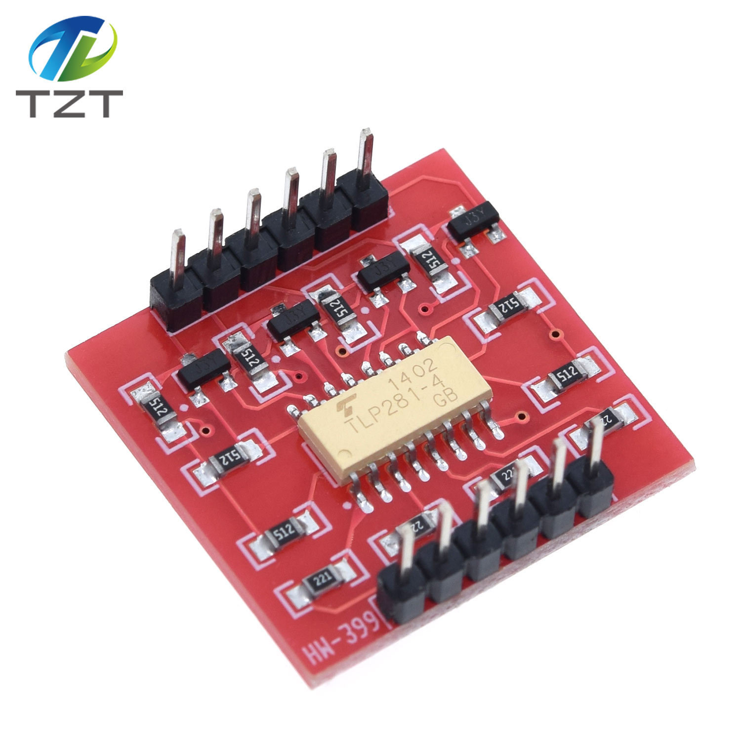 TZT TLP281 4 CH 4-Channel Opto-isolator IC Module For Arduino Expansion Board High And Low Level Optocoupler Isolation 4 Channel