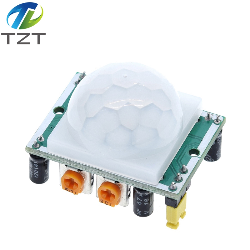 TZT HC-SR501 Adjust IR Pyroelectric Infrared PIR Motion Sensor Detector Module for arduino for raspberry pi kits + Case