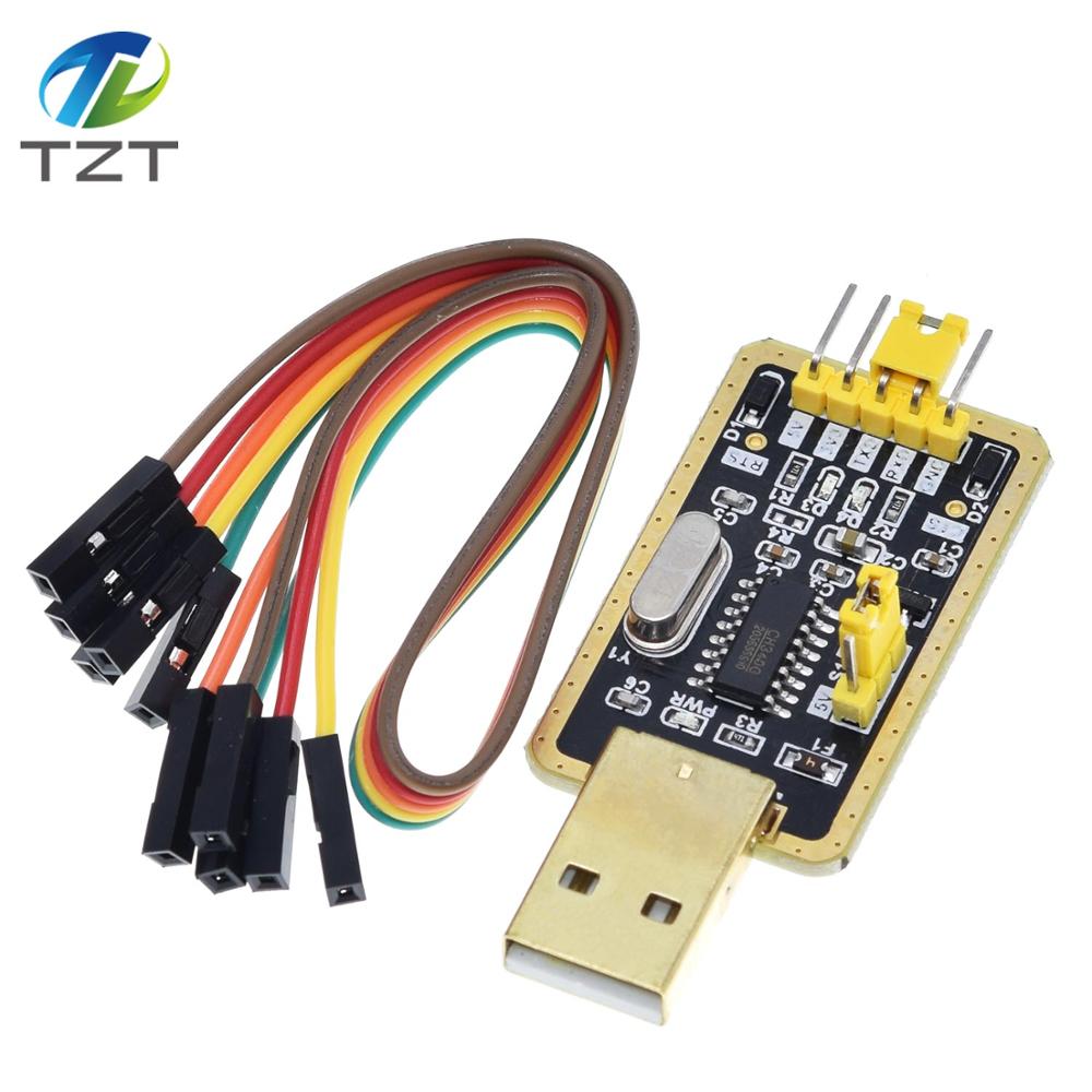 TZT CH340 Module Instead of PL2303 CH340G RS232 to TTL Module Upgrade USB to Serial Port In Nine Brush Plate for arduino Diy Kit