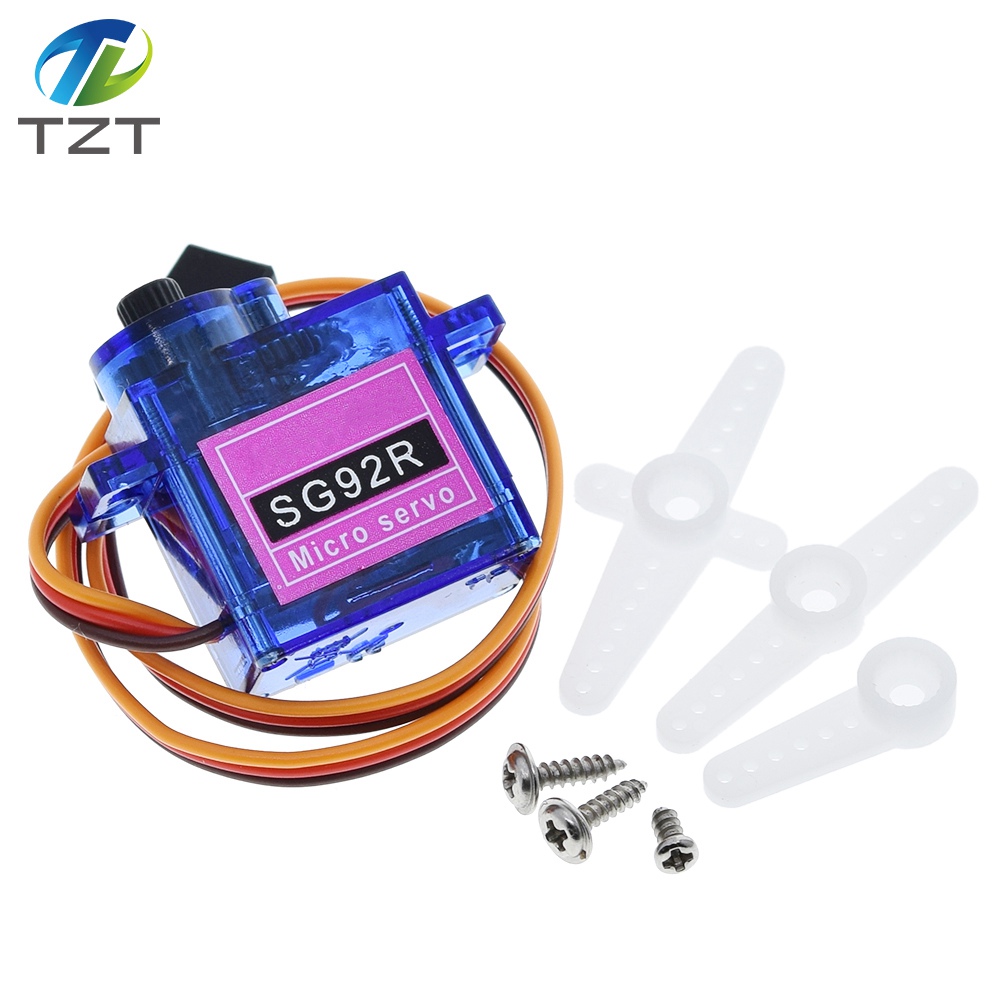 TZT SG92R 2.5KG Micro 9g Servo Nylon Carbon fiber Gears Replace SG90 For RC Model Aeromodelling Helicopter Parts