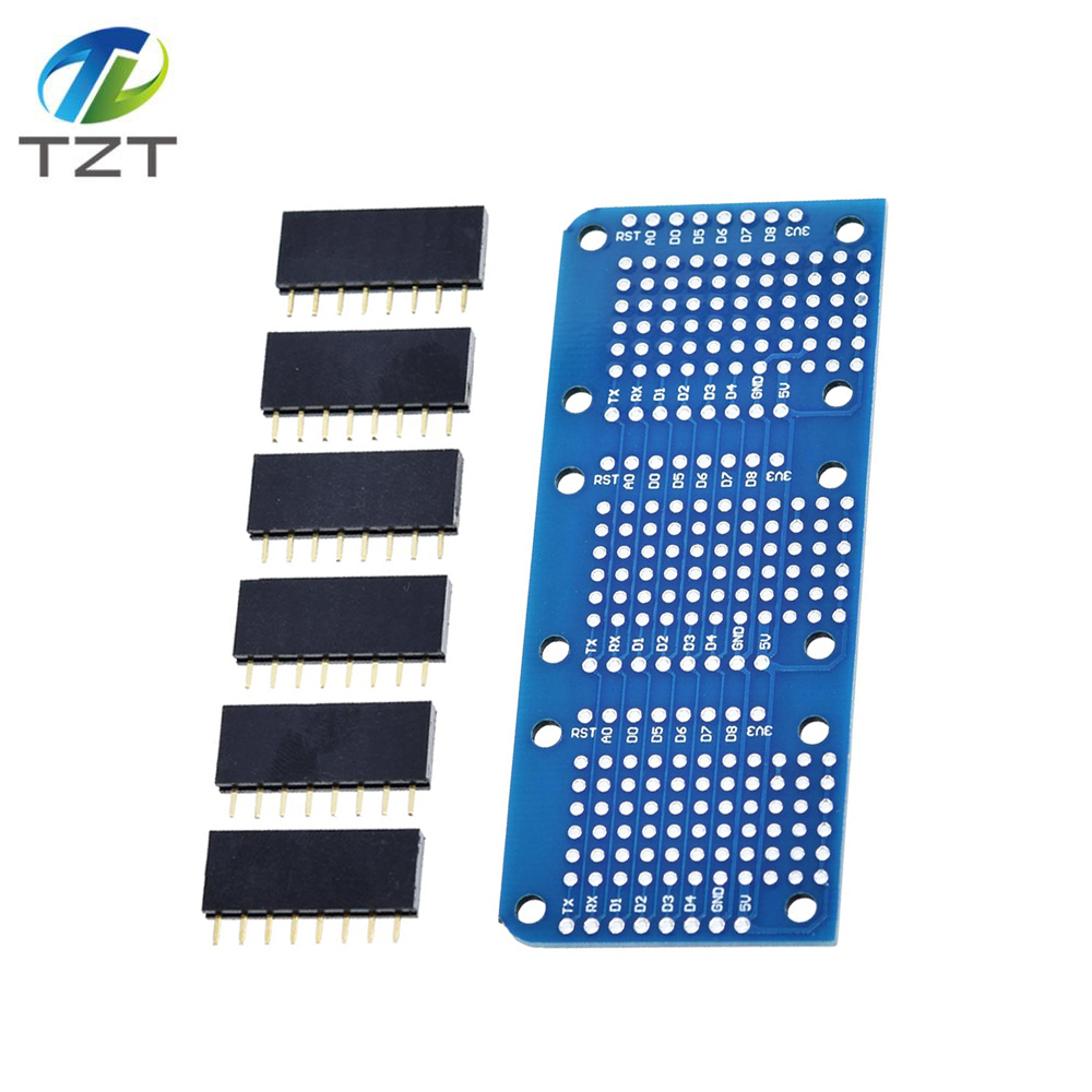 TZT Tripler Base V1.0.0 Module Board with Pins D1 Mini Active Components Integrated Circuits For WEMOS