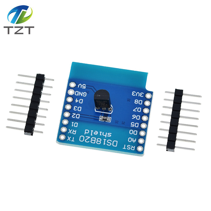 TZT DS18B20 temperature sensor module measurement module for WEMOS  D1 mini WIFI extension board learning board