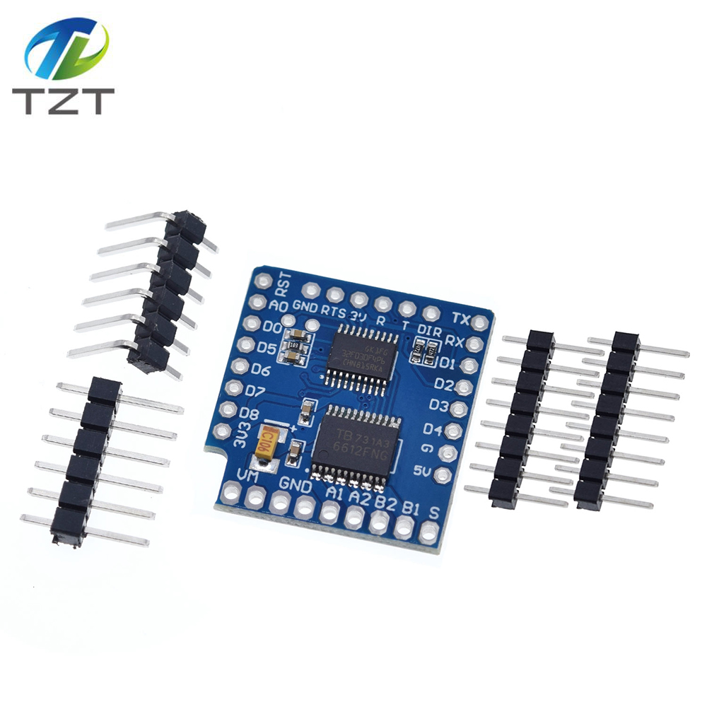 TZT Motor Shield For WeMos D1 mini I2C Dual Motor Driver TB6612FNG (1A) V1.0.0