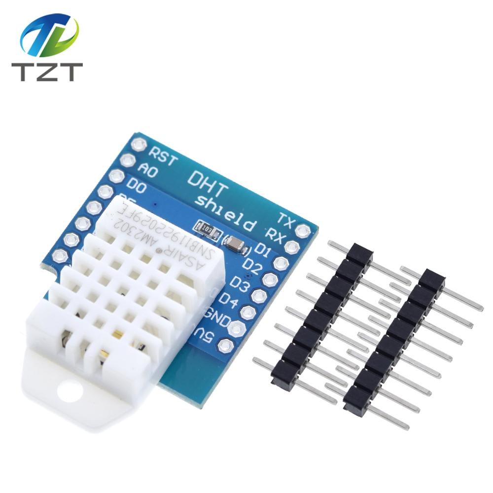 TZT  DHT22 Pro Shield for WEMOS  D1 mini DHT22 Single-bus digital temperature and humidity sensor module sensor