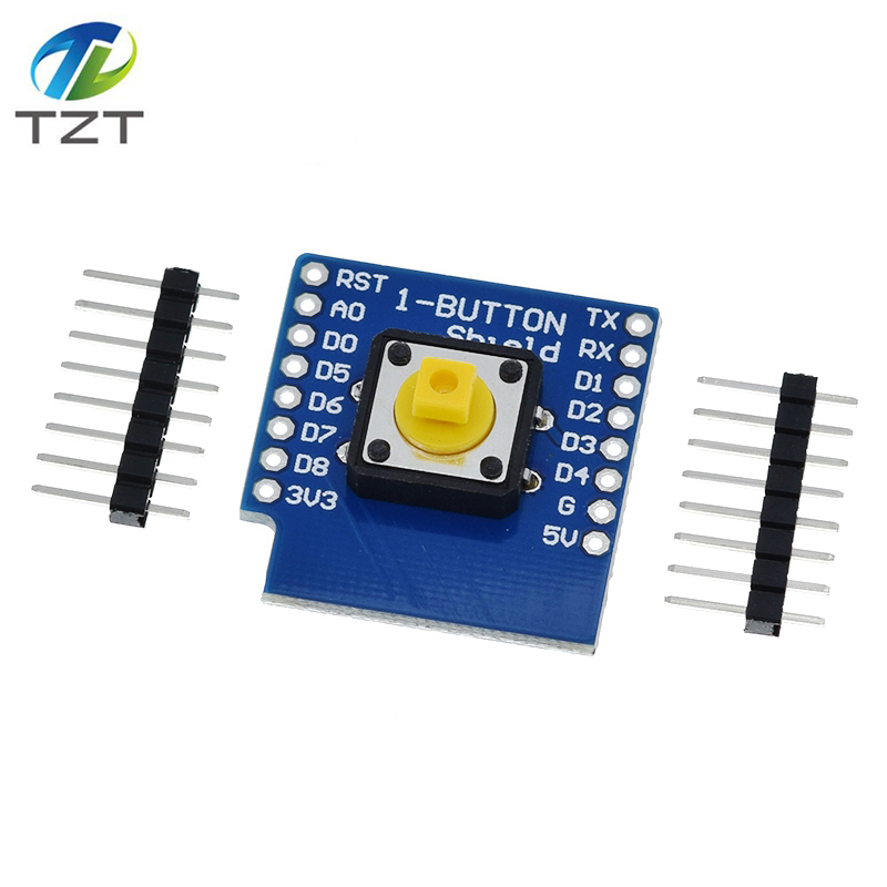 TZT 1pcs 1-Button Shield for WeMos D1 mini button