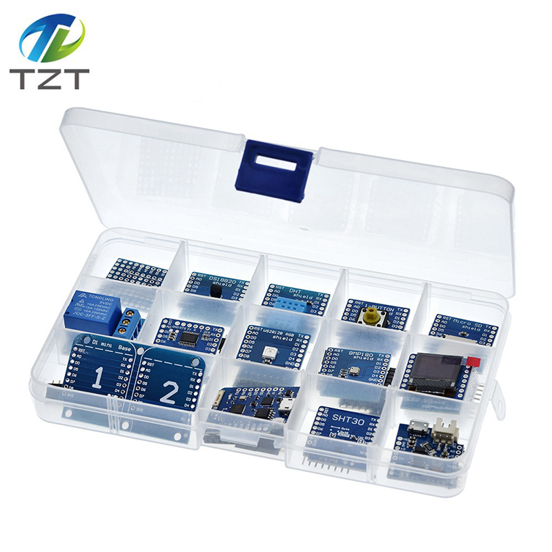 TZT 15PCS TZT  D1 Mini Pro WiFi Development Board KIT NodeMcu Lua, Based On ESP8266 D1 Mini Pro V1.1.0 For Arduino