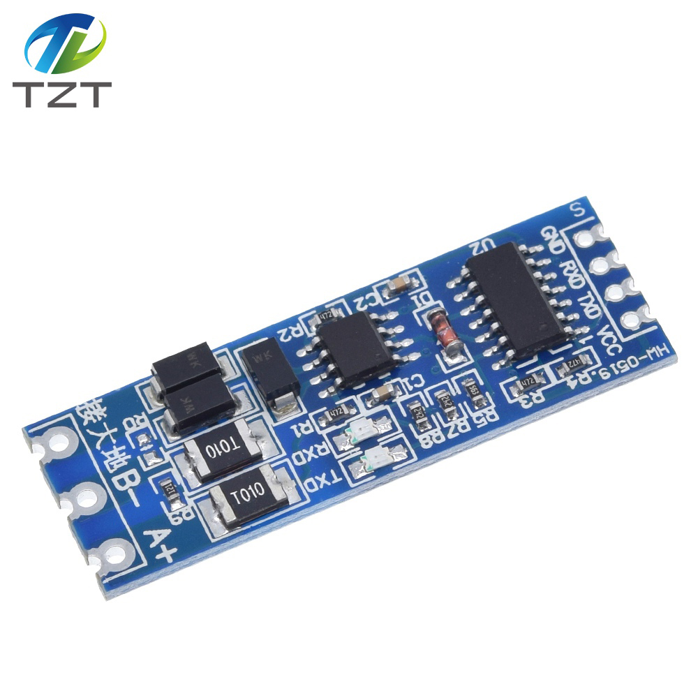 TZT TTL Turn To RS485 Module Hardware Automatic Flow Control Module Serial UART Level Mutual Conversion Power Supply Module 3.3V 5V