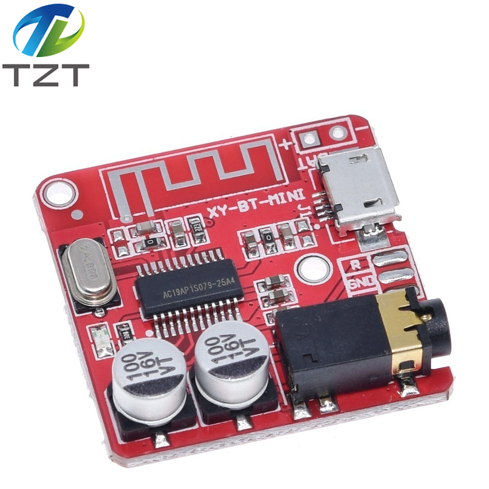 TZT Bluetooth Audio Receiver Board Bluetooth 5.0 MP3 Lossless Decoder Board Wireless Stereo Music Module 3.7-5V XY-BT-Mini