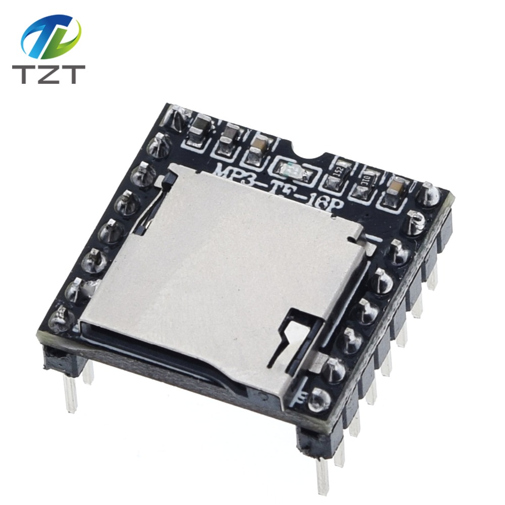 TZT Mini MP3 Player Module TF Card U Disk Mini MP3 Player Audio Voice Module Board For Arduino DF Play Wholesale