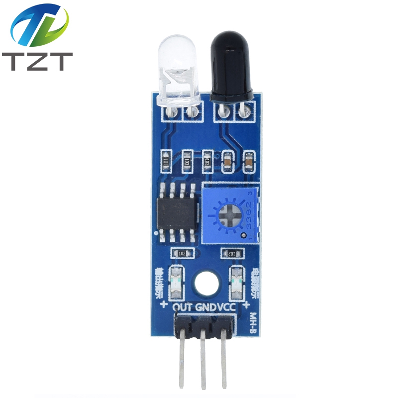 TZT IR Infrared Obstacle Avoidance Sensor Module for Arduino Diy Smart Car Robot Reflective Photoelectric 3PIN