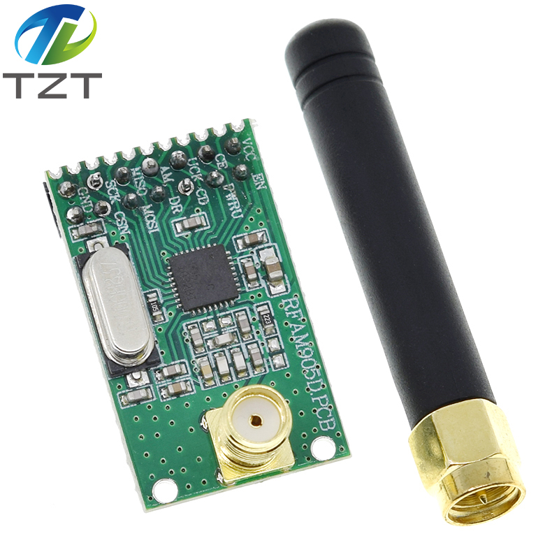 TZT NRF905 Wireless Transceiver Module Wireless Transmitter Receiver Board NF905SE With Antenna FSK GMSK Low Power 433 868 915 MHz