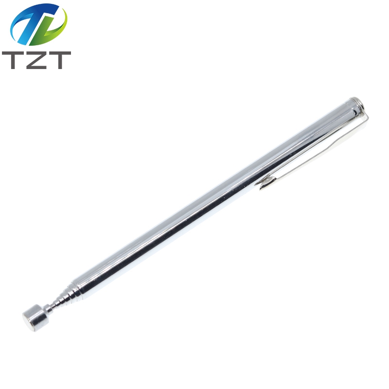 TZT Mini Portable Telescopic Magnetic Magnet Pen Handy Tool Capacity For Picking Up Nut Bolt Extendable Pickup Rod Stick