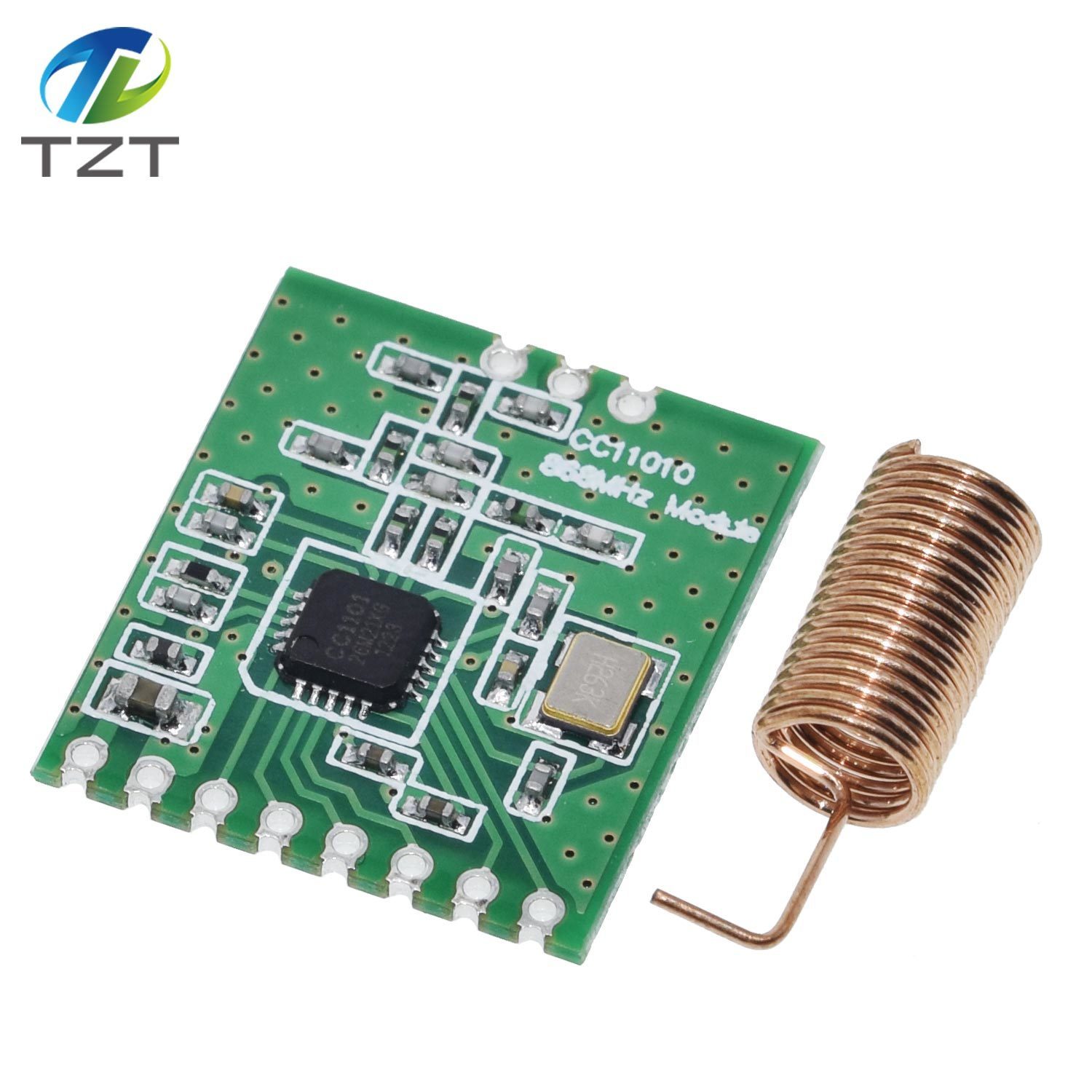TZT CC1101 Wireless Module Long Distance Transmission Antenna 868MHZ SPI Interface Low Power M115 For FSK GFSK ASK OOK MSK 64-byte