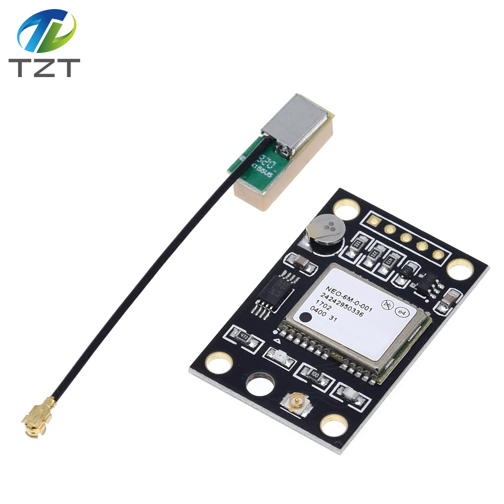 TZT GY-NEO6MV2 NEO-6M GPS Module NEO6MV2 With Flight Control EEPROM Controller MWC APM2 APM2.5 Large Antenna For Arduino Board