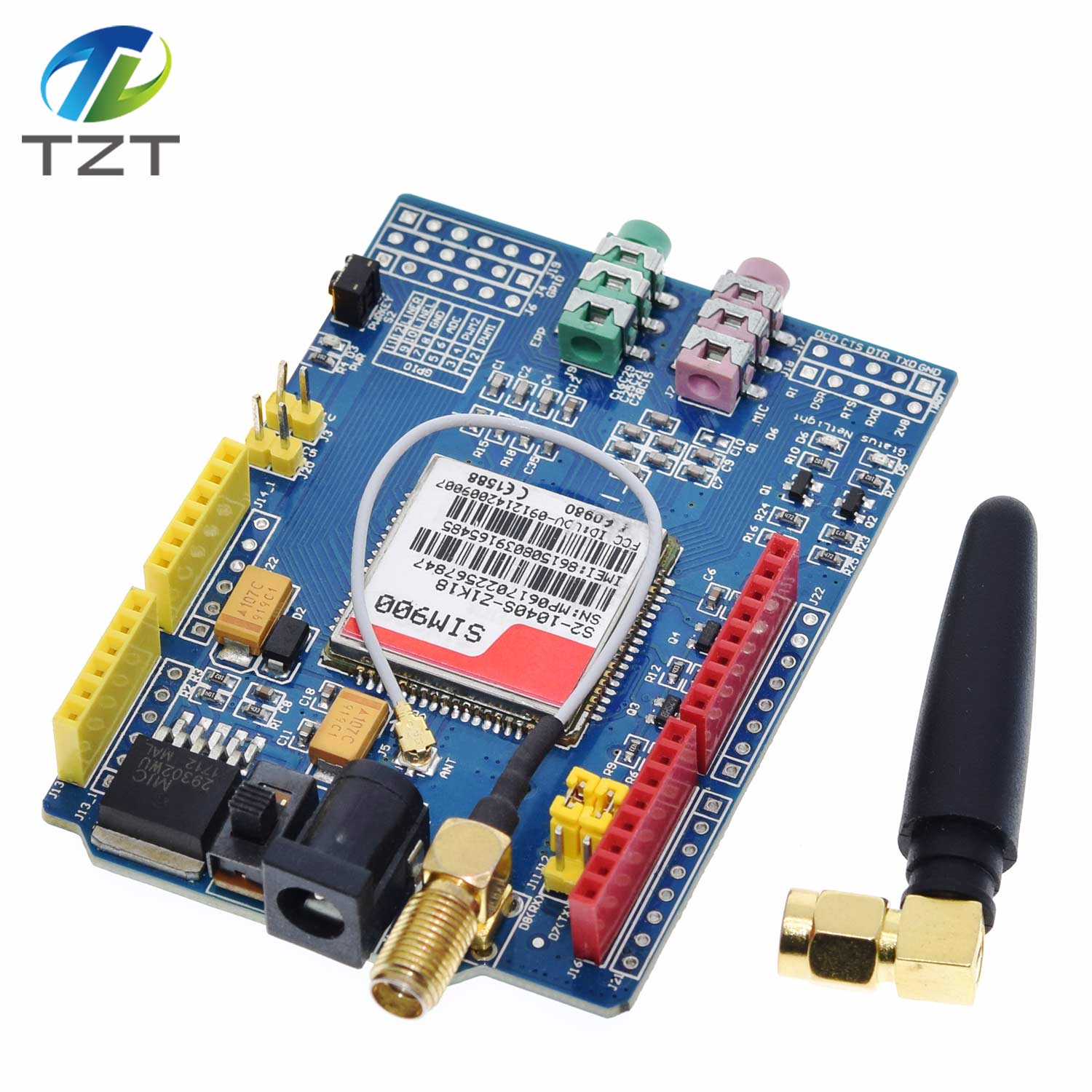 TZT SIM900 850/900/1800/1900 MHz GPRS/GSM Development Board Module Kit For Arduino