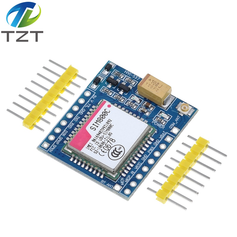 TZT SIM800C GSM GPRS Module 5V/3.3V TTL Development Board IPEX With Bluetooth And TTS For Arduino STM32 C51 for Arduino