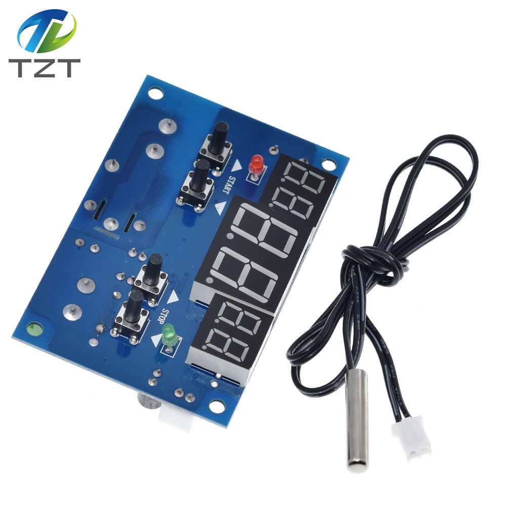 TZT W1401 Thermostat Intelligent Digital Led Display Module Thermostat Temperature Controller Module NTC Sensor Module W1401 DC 12V