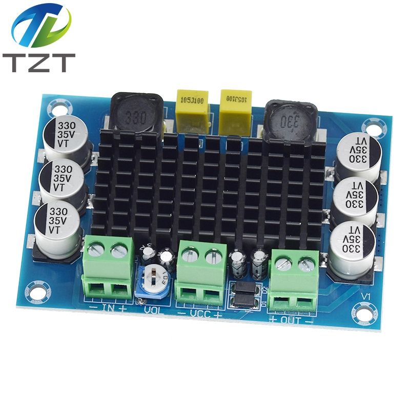 TZT XH-M542 TPA3116 D2 Digital Power Amplifier Board 100W High Power Mono Audio Amplifier Module