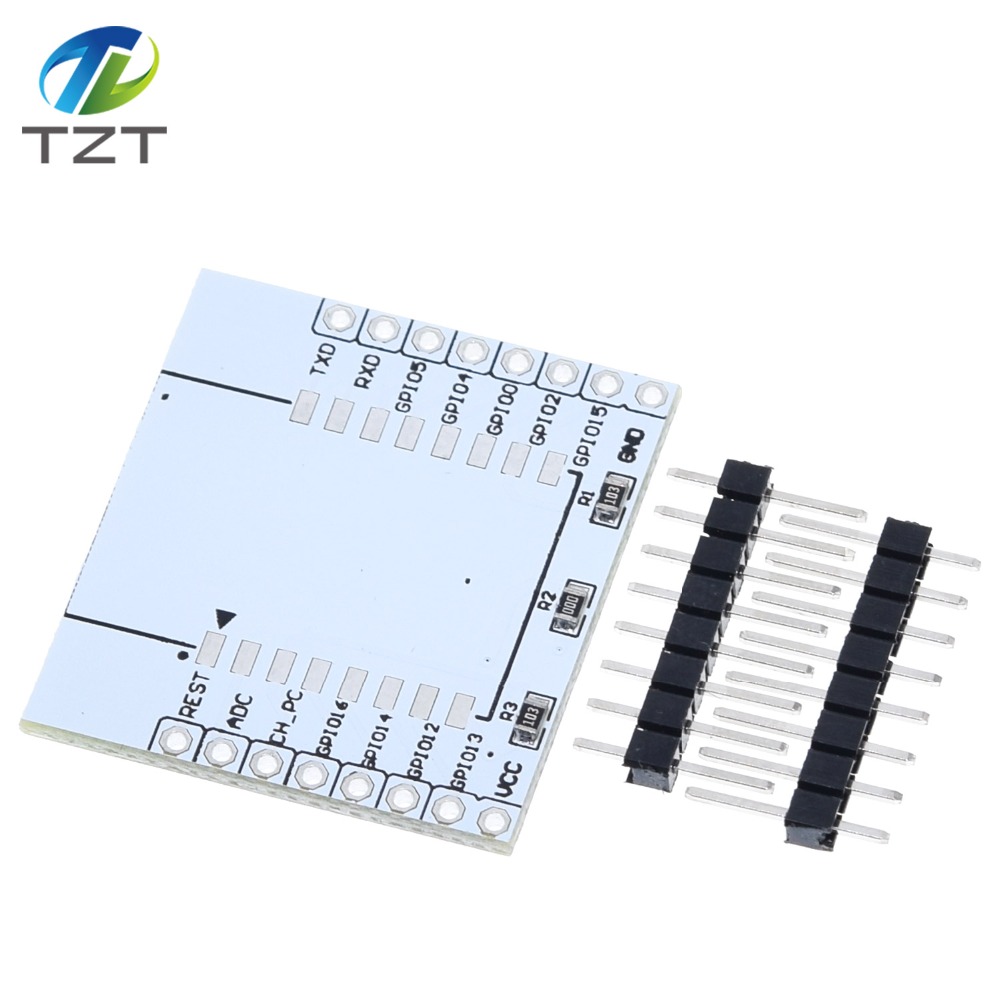 TZT  ESP8266 serial WIFI module adapter plate Applies to ESP-07, ESP-08, ESP-12E