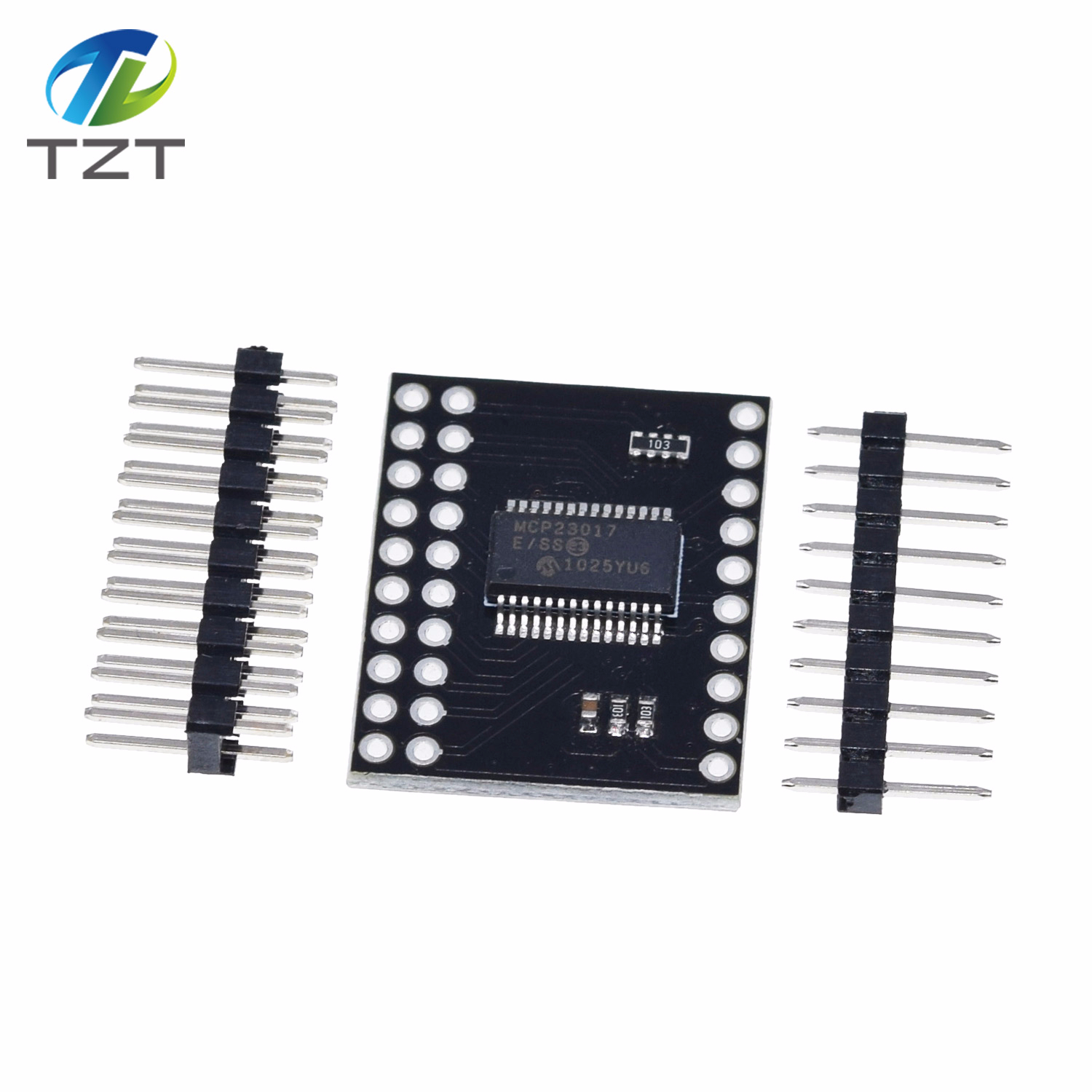 TZT MCP23017 Serial Interface Module IIC I2C SPI MCP23S17 Bidirectional 16-Bit I/O Expander Pins 10Mhz Serial Interface Module