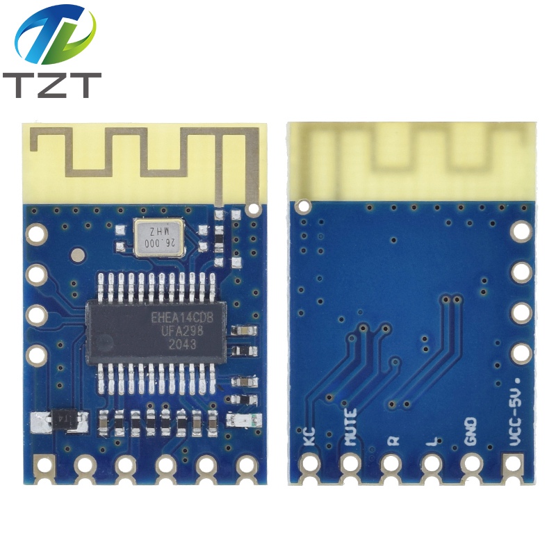 TZT JDY-62A Mini Antenna BLE Bluetooth Stereo Audio Dual Two Channel High Low Level Board Module For Arduino For IOS Automatic Sleep