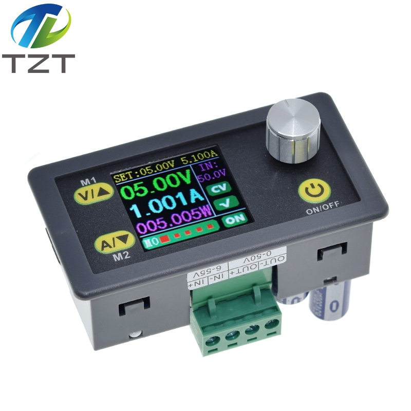 TZT DC DC Buck Converter CC CV 50V 5A Power Module Adjustable Regulated laboratory power supply Voltmeter ammeter communication
