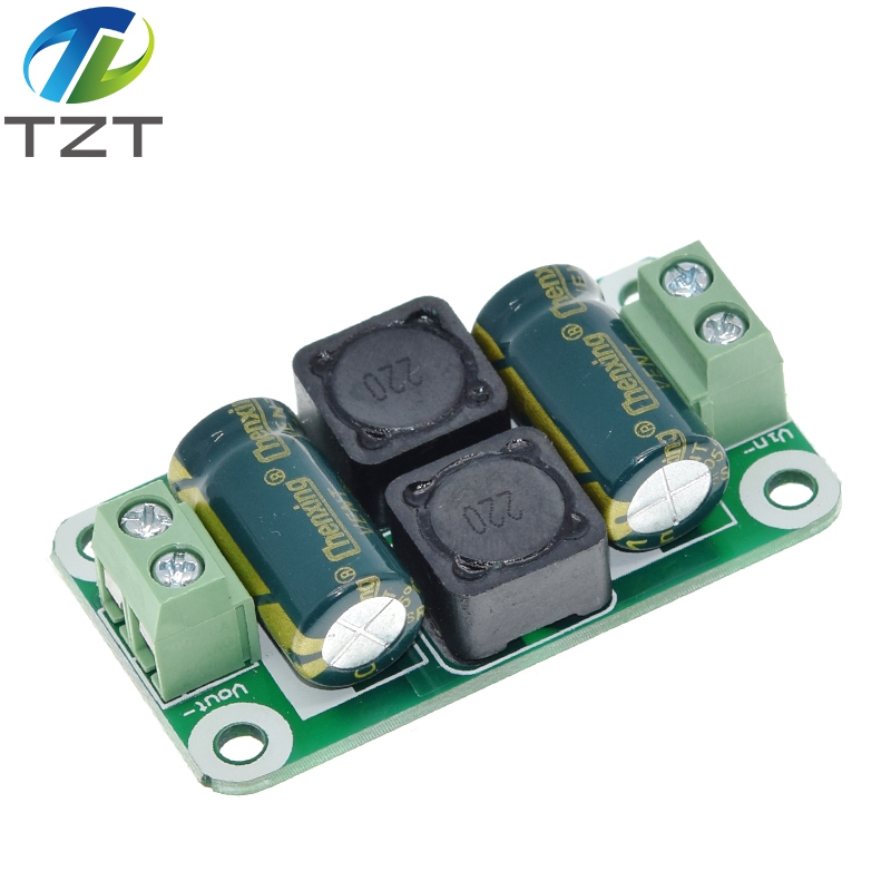 TZT 0-50V 4A DC Power Supply Filter Board Class D Power Amplifier Interference Suppression Board Car EMI Industrial Control Panel