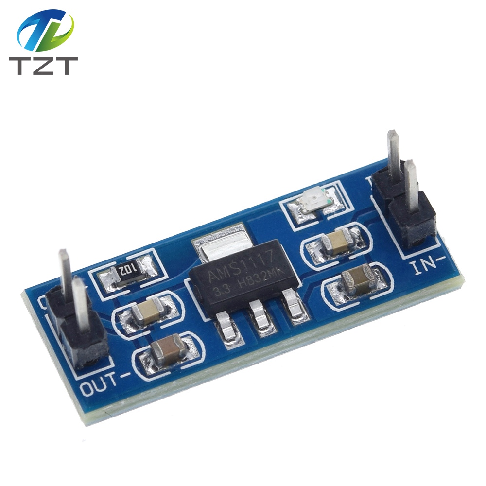 TZT AMS1117 3.3V 5V DC-DC Step-Down power supply module AMS1117-5.0V Power Buck module AMS1117-3.3V LDO 800MA