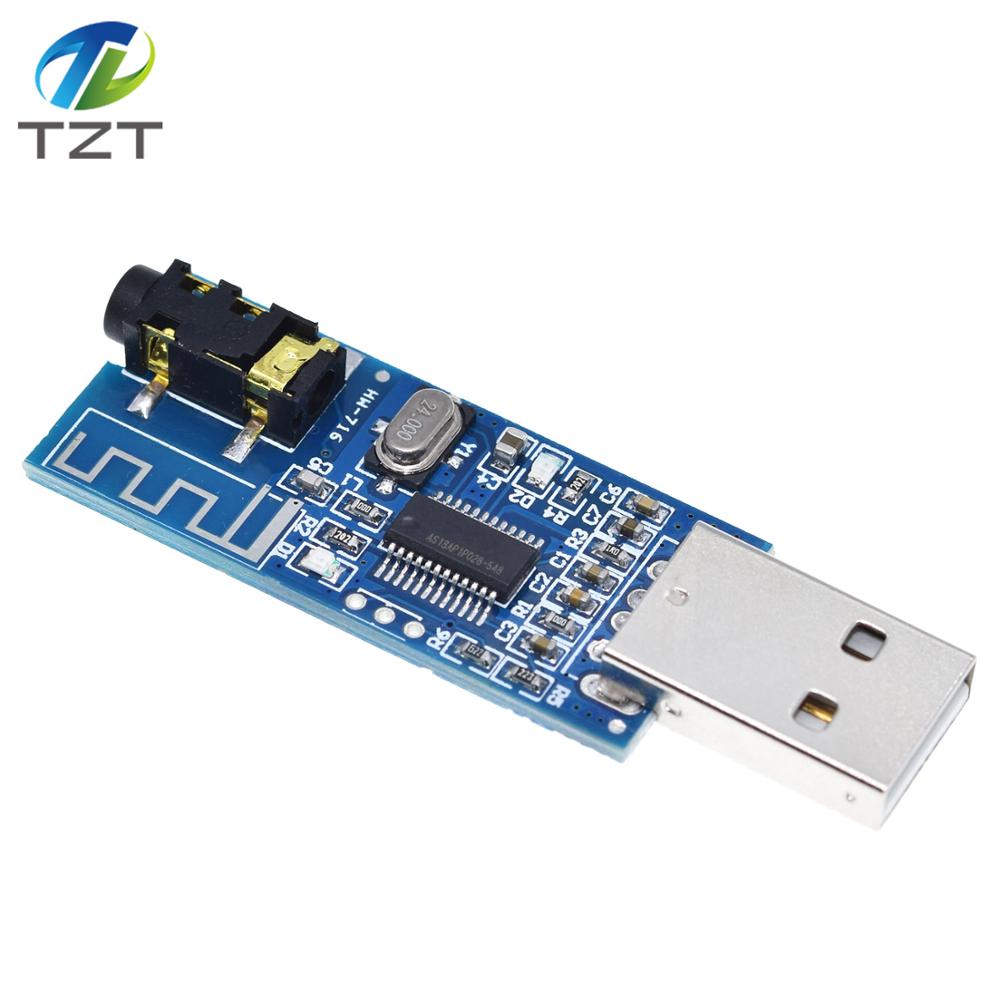 TZT USB Bluetooth 4.0 Audio Receiver Wireless Module Bluetooth Voice Player With Decoding Amplifier Function LED Indicator Board