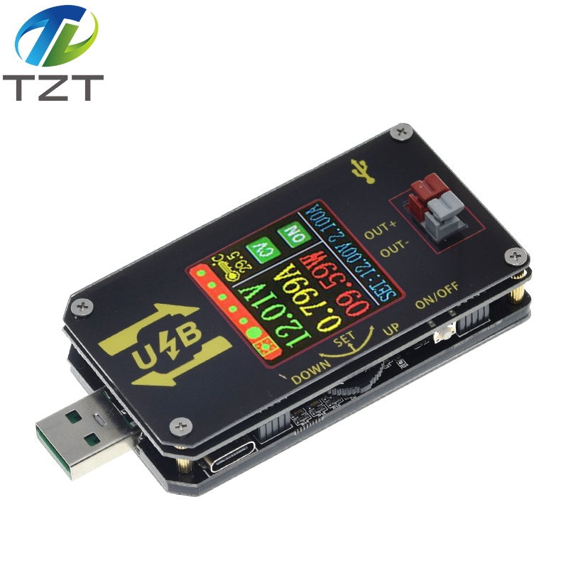TZT XY-UDP Digital USB DC DC Converter CC CV 0.6-30V 5V 9V 12V 24V 2A 15W Power Module Desktop Adjustable Regulated power supply