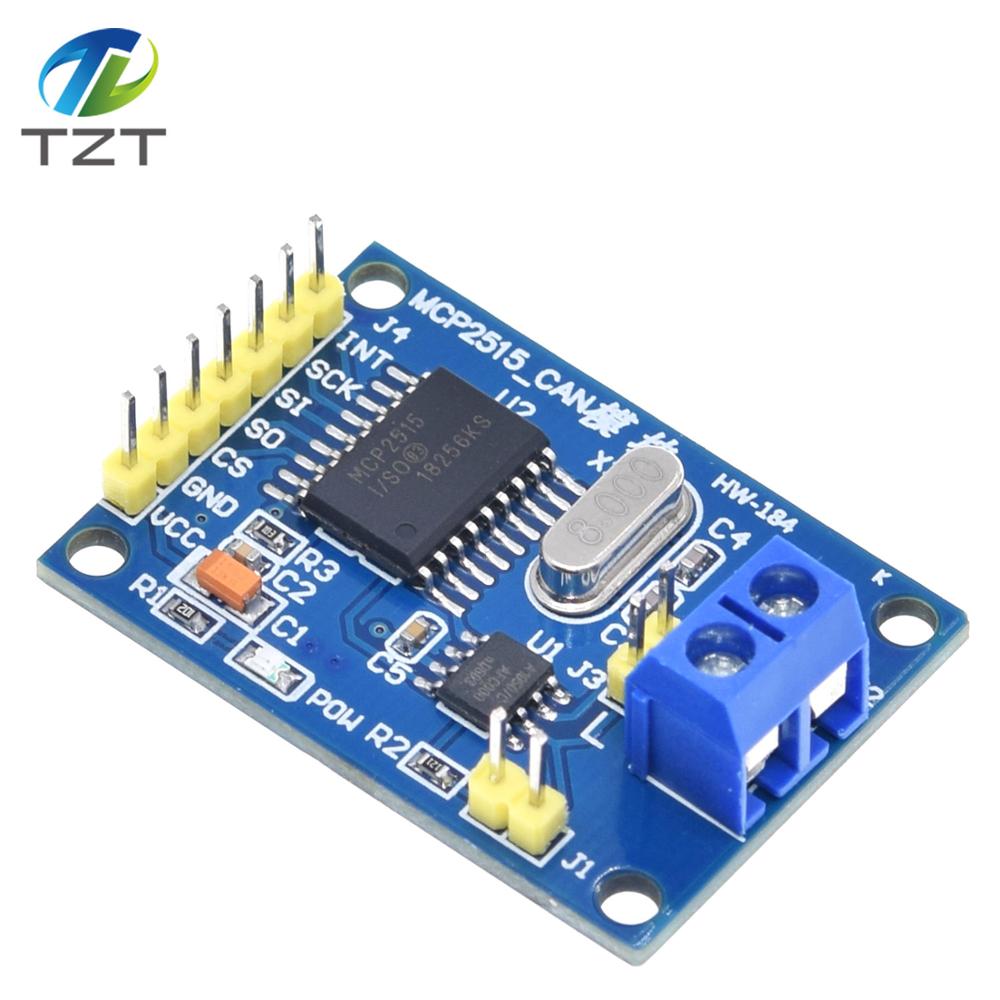 TZT MCP2515 CAN Bus Module Board TJA1050 Receiver SPI For 51 MCU ARM Controller NEW