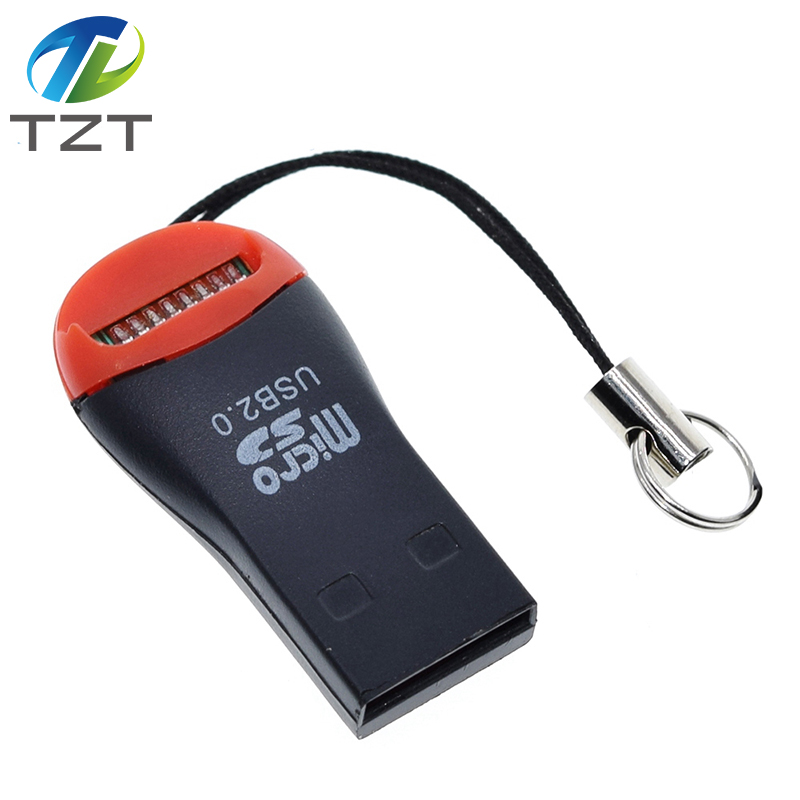 TZT USB 2.0 Micro SD SDHC TF Flash Memory Card Reader Mini Adapter For Laptop