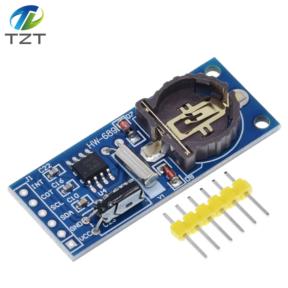 TZT PCF8563 RTC Board PCF8563 Real Time Clock Module I2C Interface 3.3V for Arduino