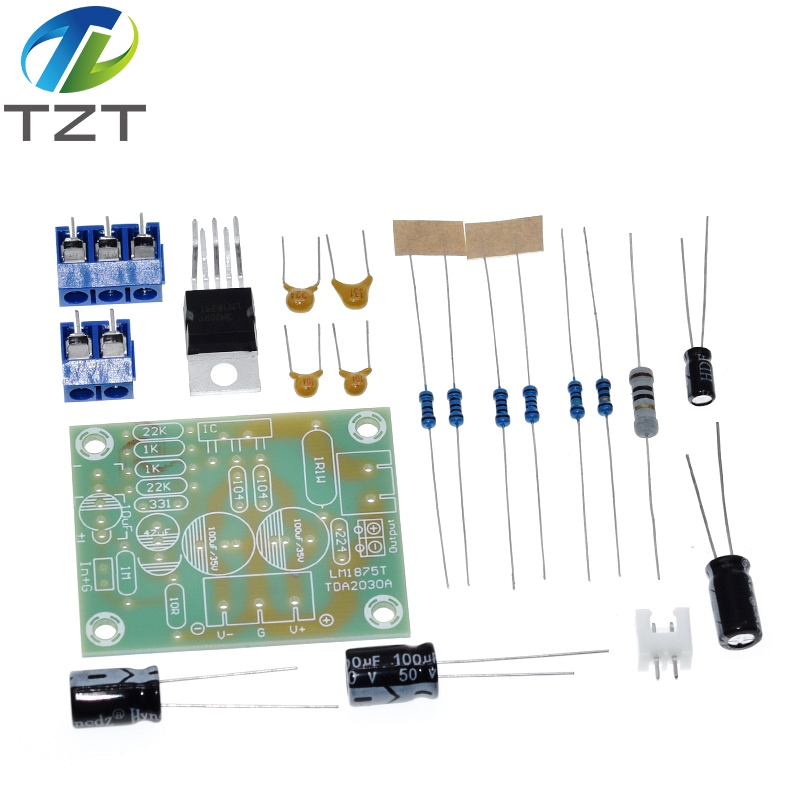 TZT LM1875T mono boom level power 30W amplifier board speaker power amplifier PCB production DIY kit LM1875