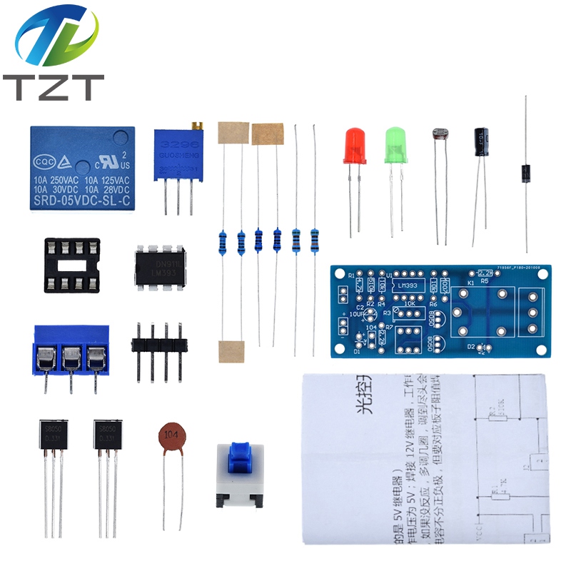 TZT Light Control switch diy kit street lamp stair automatic control switch electronic welding circuit board student Laboratory