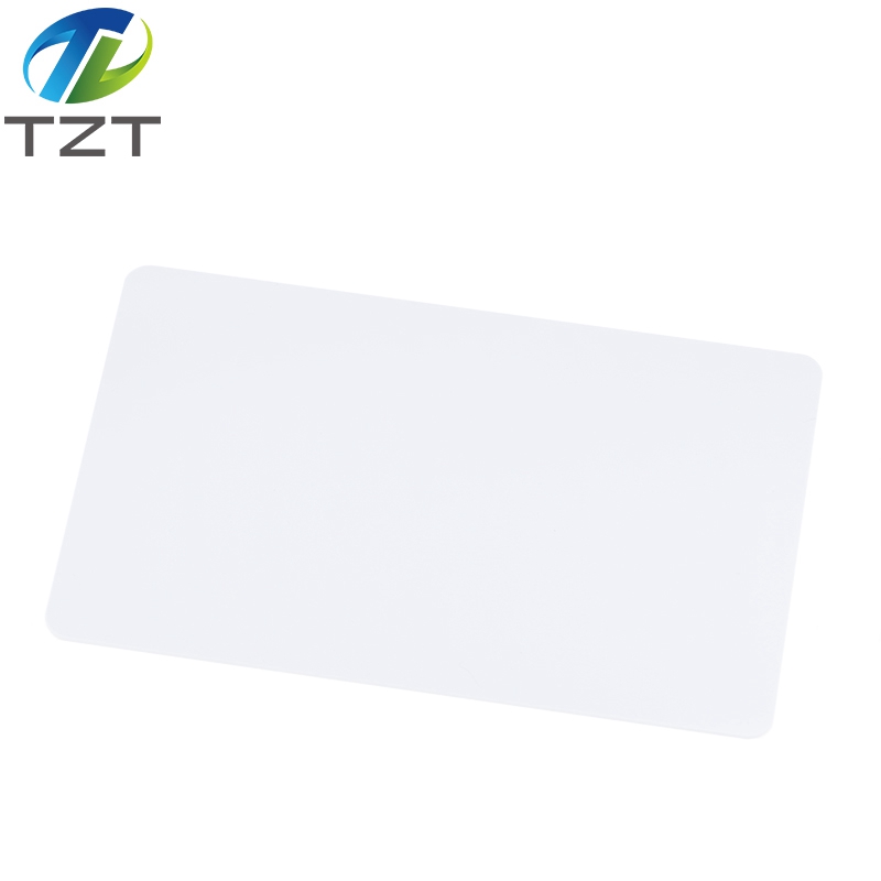 TZT 10pcs/Lot RFID Card 13.56Mhz MF S50 Proximity IC Smart Card Tag 0.8mm Thin For Access Control System ISO14443A For Arduino
