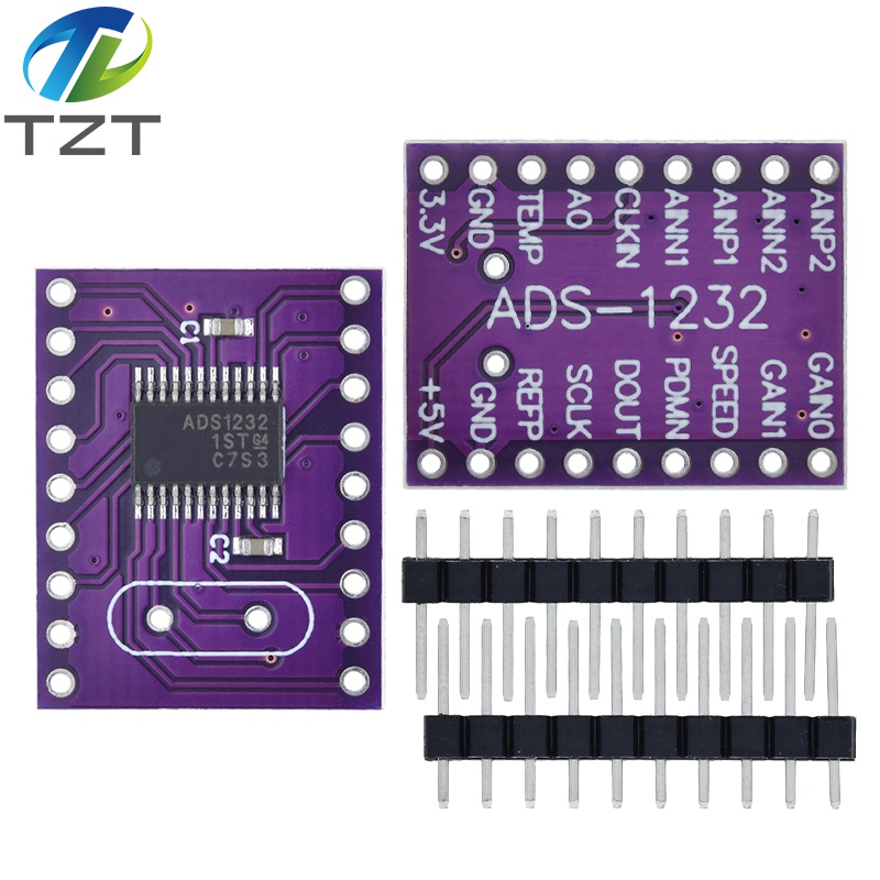 TZT CJMCU-1232 ADS1232 24-bit Ultra Low Noise Analog to Digital Converter ADS1232IPWR For Arduino STM