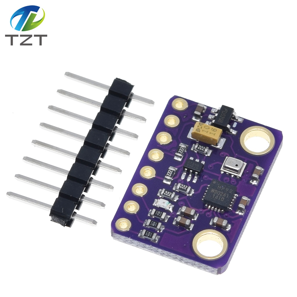 TZT MPU-9250 MPU9250 BMP280 SPI IIC/I2C 10DOF Acceleration Gyroscope Compass 9-Axis Sensor Board Module GY-91 For Arduino 3-5V  Red