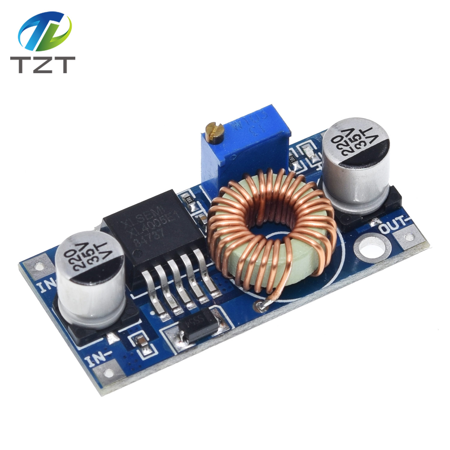 TZT XL4005 DSN5000 Beyond LM2596 DC-DC adjustable step-down 5A power Supply module,5A Large current Large power