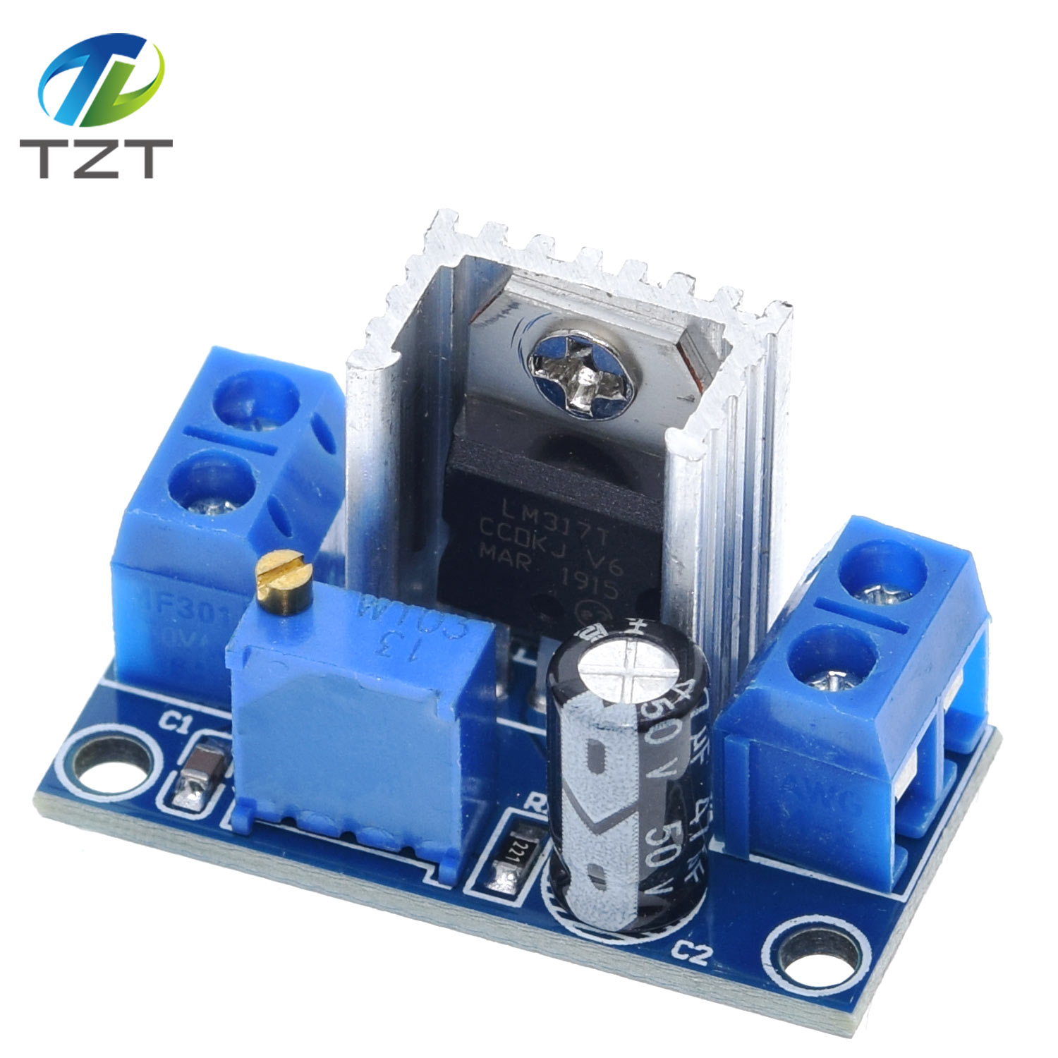 TZT LM317 DC-DC Converter Buck Step Down Circuit Board Module Linear Regulator LM317 Adjustable Voltage Regulator Power Supply