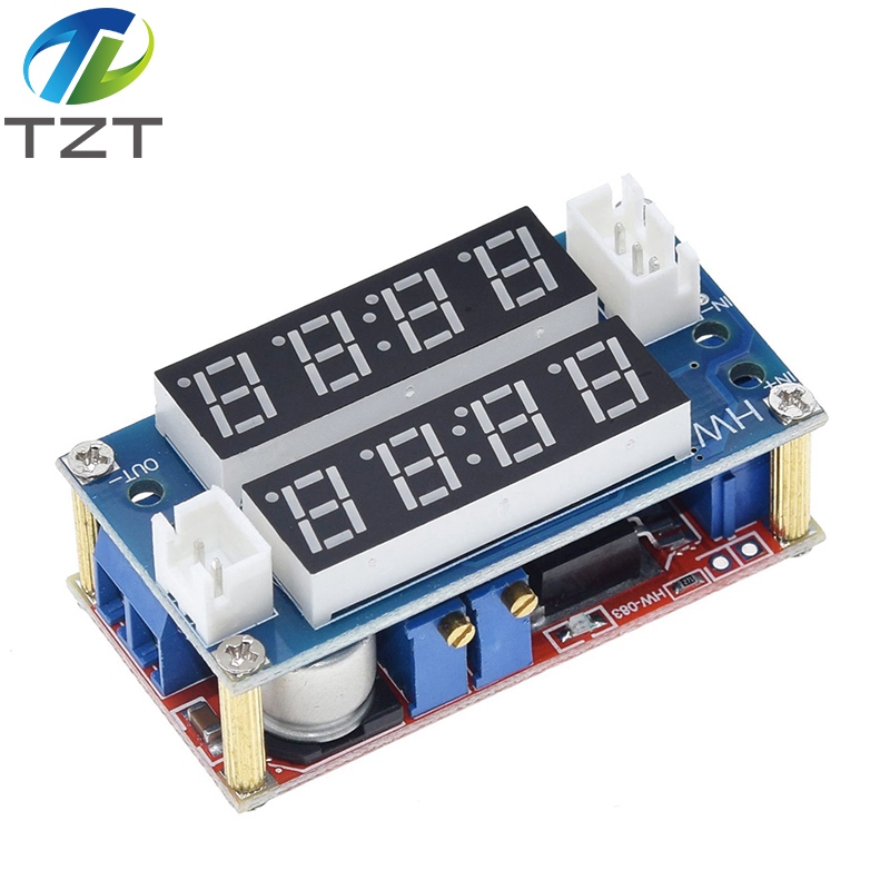 TZT  XL4015 5A Adjustable Power CC/CV Step-down Charge Module LED Driver Voltmeter Ammeter Constant current constant voltage