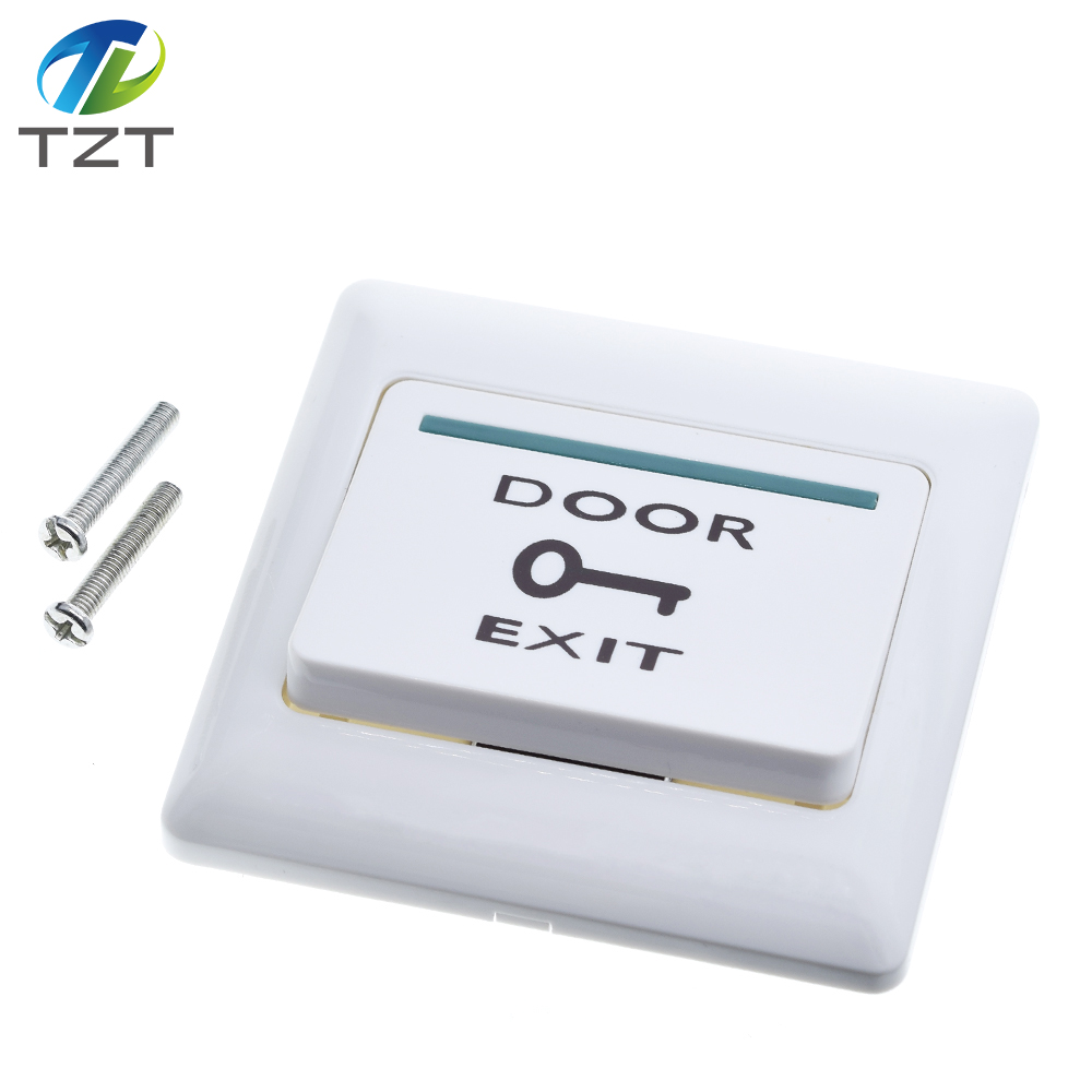 TZT Door Exit Button Release Push Switch for Access Control System Electronic Door Lock NO COM lock Sensor Switches Access Push