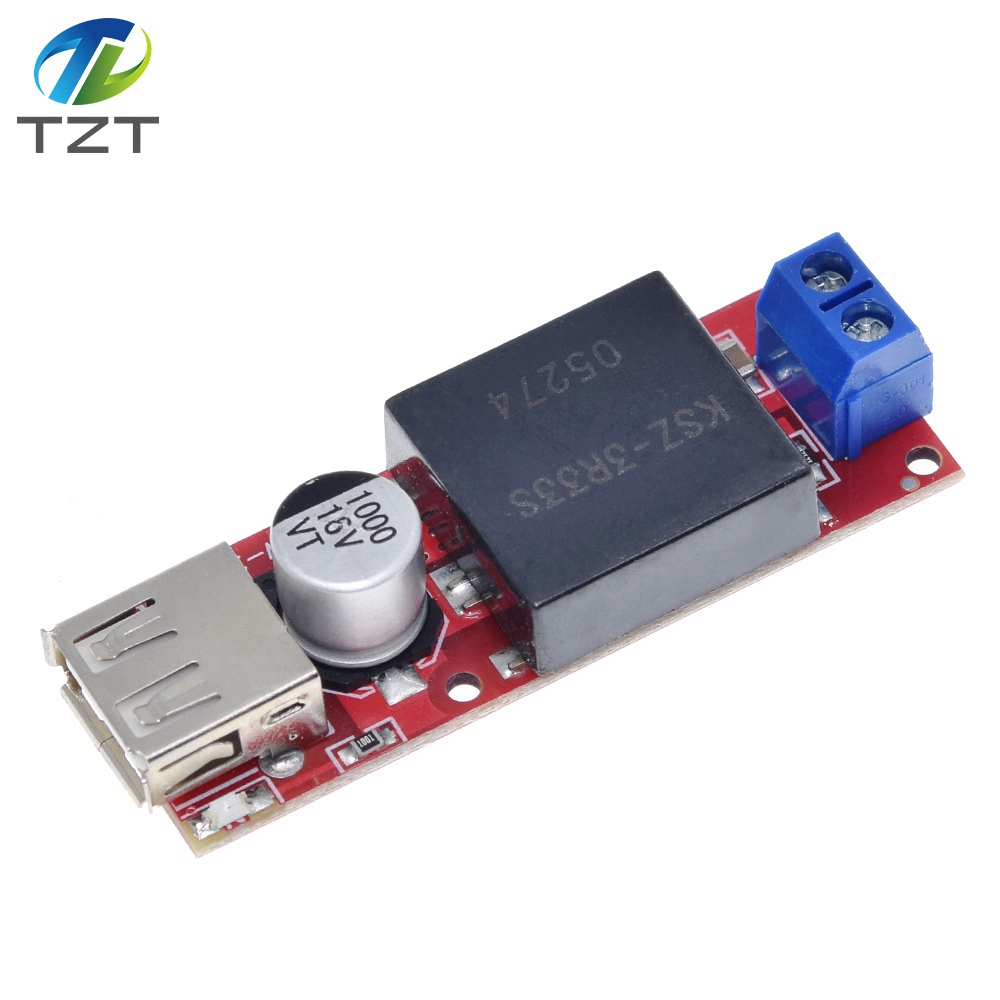 TZT  5V USB Output Converter DC 7V-24V To 5V 3A Step-Down Buck KIS3R33S Module KIS-3R33S