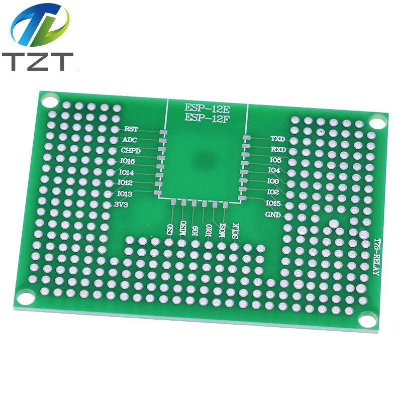 TZT 5x7CM Double Side Prototype PCB Board Breadboard Protoshield For Arduino Relay ESP8266 WIFI ESP-12F ESP-12E ESP32 ESP32S